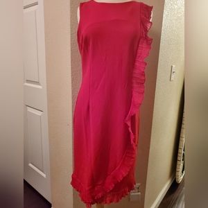 Glamour ruffle Red dress size 8